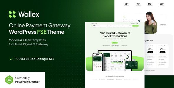 Wallex – Online Payment Gateway Gutenverse FSE WordPress Theme