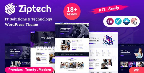 Ziptech – IT Solutions Technology WordPress Theme
