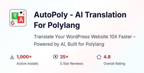 AutoPoly - AI Translation For Polylang
