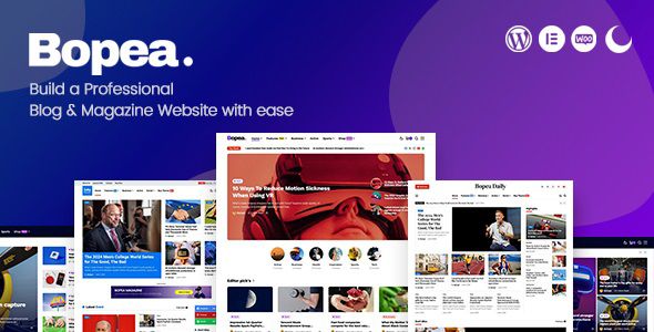 Bopea – Newspaper & Magazine WordPress Theme
