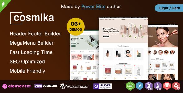 Cosmika - Beauty Cosmetics & Makeup WordPress Theme