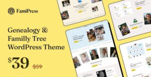 FamiPress – Genealogy & Family Tree WordPress theme