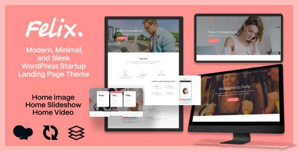 Felix – Startup Landing Page WordPress Theme