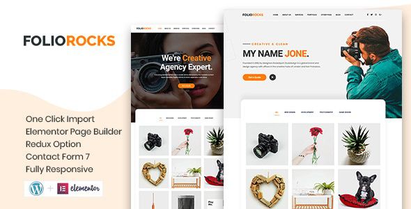 Foliorocks – Minimal Portfolio WordPress Theme