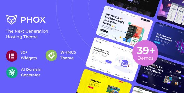Phox – Hosting WordPress & WHMCS Theme