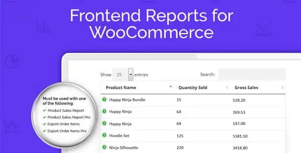 Frontend Reports for WooCommerce 1 Frontend Reports for WooCommerce