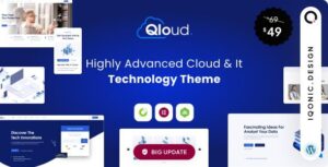 Qloud - Cloud Computing & Server WordPress Theme