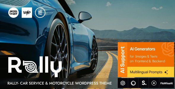 Rally - Car Service & Motorcycle WordPress Theme