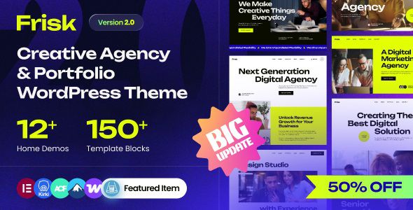 Frisk - Creative Agency & Portfolio WordPress Theme 1 Frisk - Creative Agency & Portfolio WordPress Theme