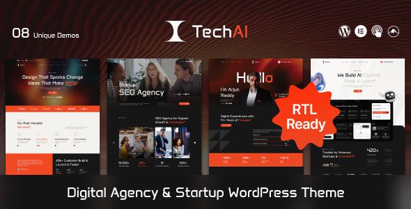 Tech Ai - Startup Agency Theme 1 Tech Ai
